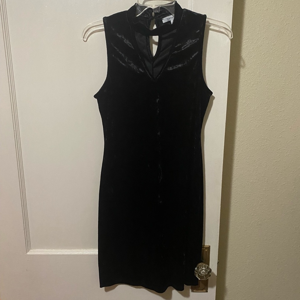 Black Crush Velvet Cocktail Dress